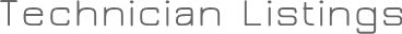 Technician Listings Technician Listings